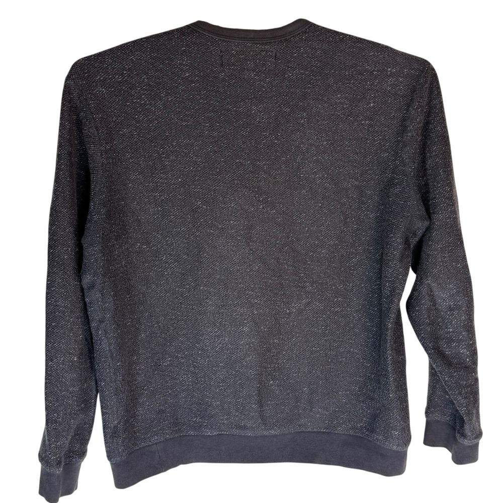 Mollusk California Mens Charcoal Grey Salt and Pepper Crewneck Sweatshirt S - Picture 4 of 7